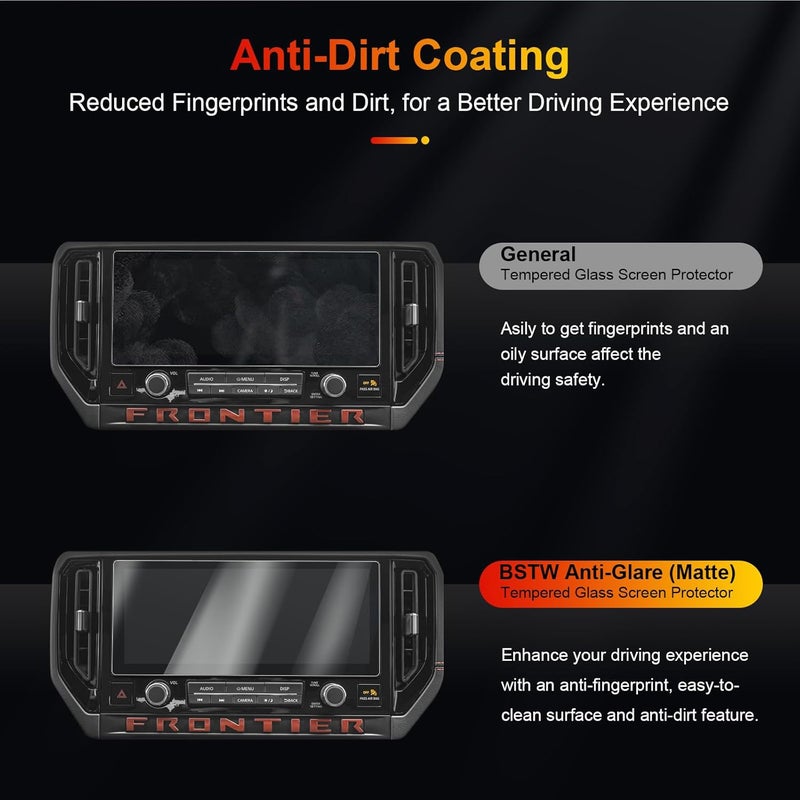 BSTW (2-Pack) for 2025 Nissan Frontier Screen Protector for 2025 2026 Frontier Pro-4X/Pro-X/SL/SV 12.3" Display for Frontier Truck Accessories Soft Nano Protective Film (Frontier 12.3-In Nano 2PCS) - Image 3